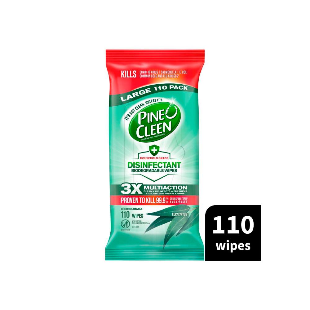 Pine O Cleen Disinfectant Wipes Eucalyptus | 110 Pack