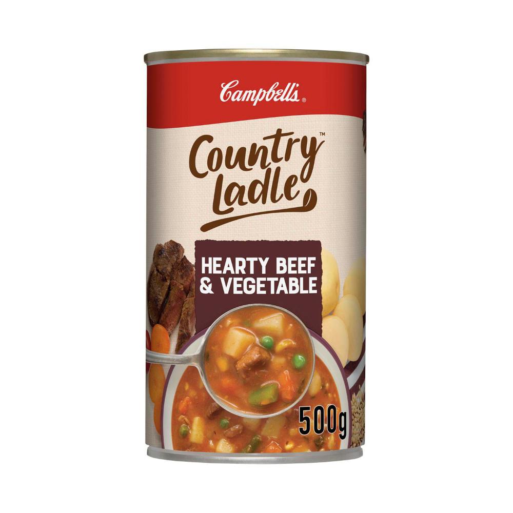 Campbell's Country Ladle Soup Can Hearty Beef & Vegetable | 500g