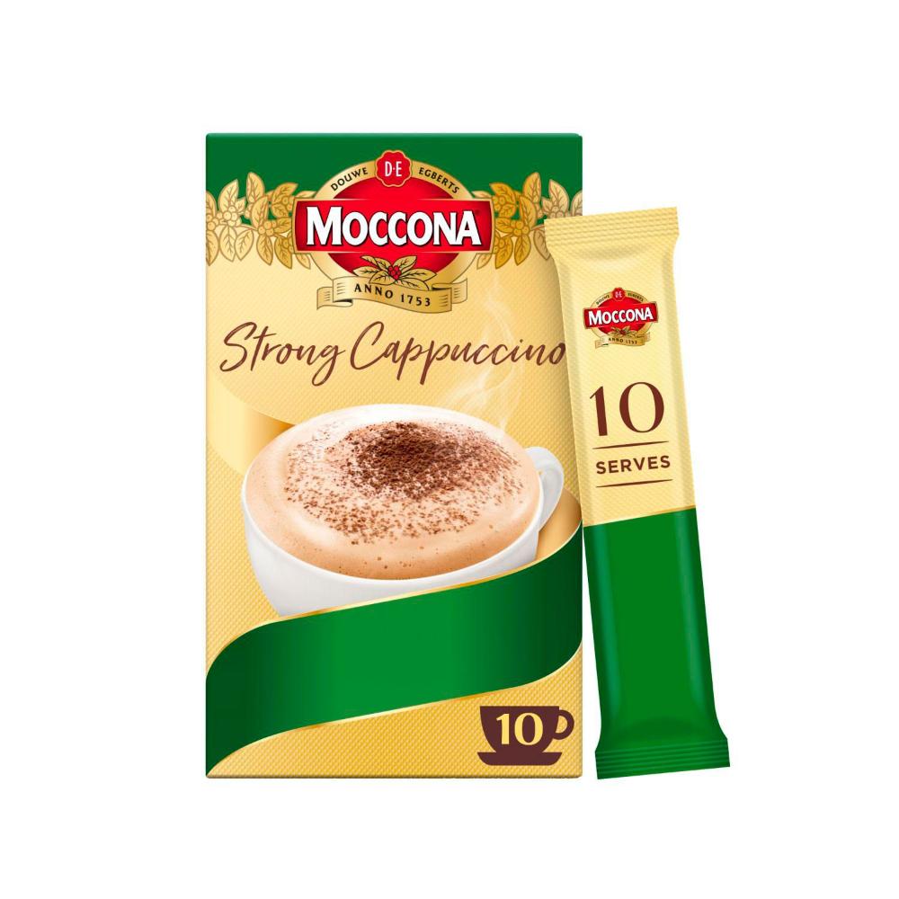Moccona Cafe Classics Strong Cappuccino Coffee Sachets | 10 pack