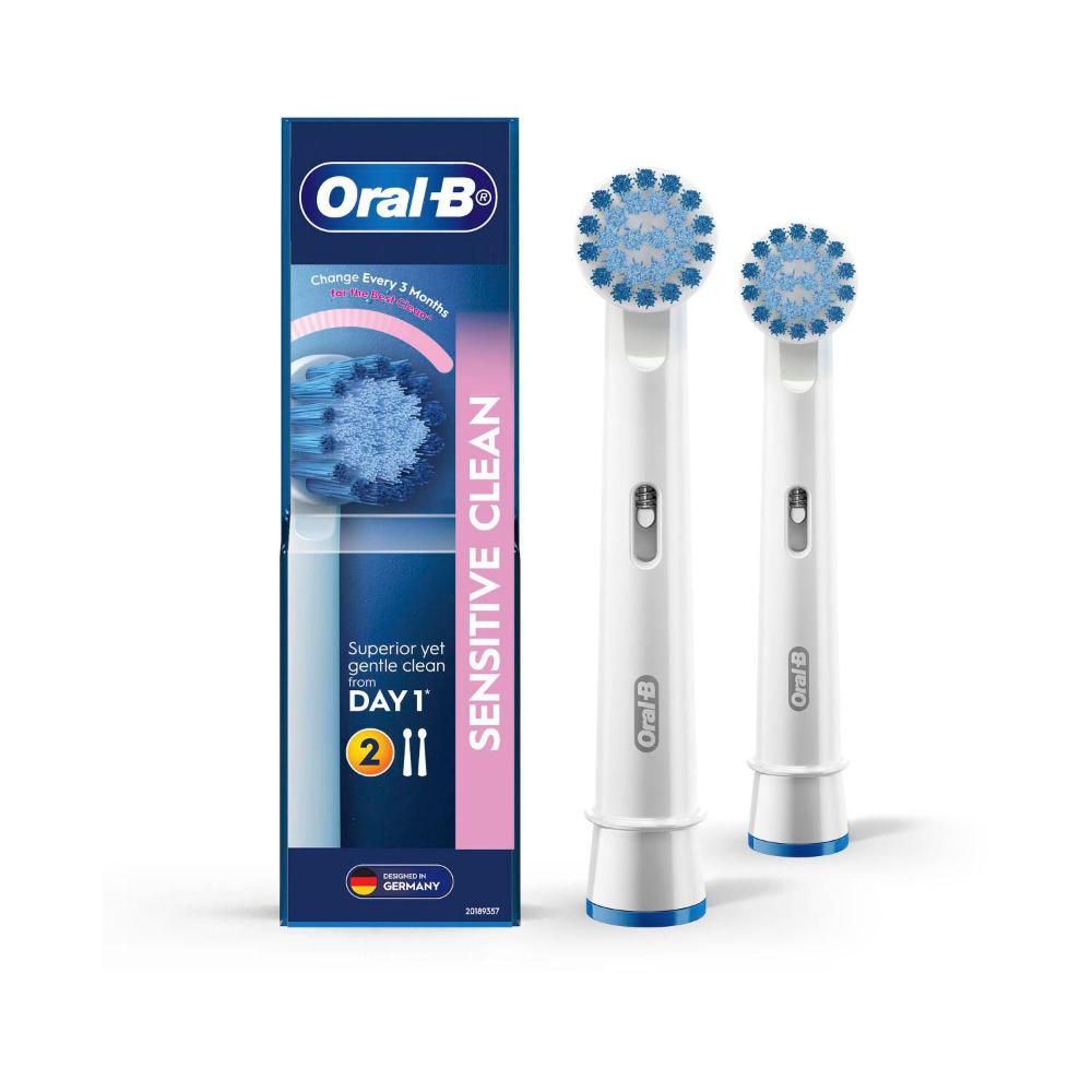 Oral B Sensitive Clean Electric Toothbrush Replacement Heads | 2 Pack