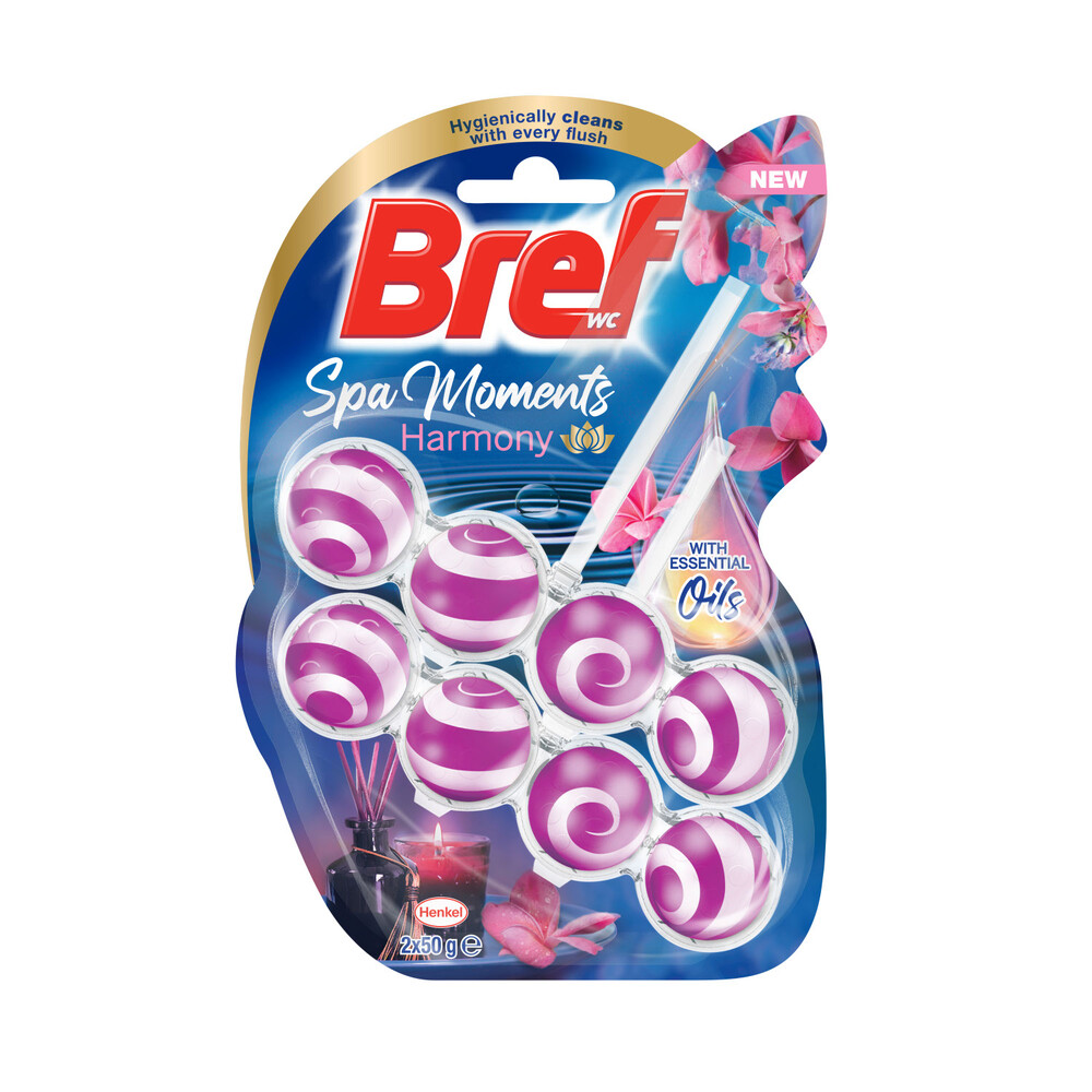Bref Spa Moments Toilet Cleaner Rim Block Harmony 2x50g | 100g