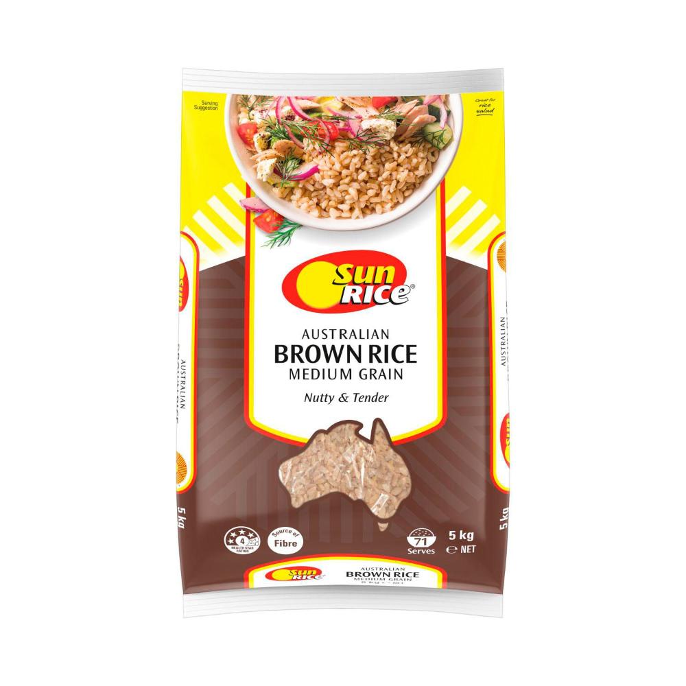 Sunrice Australian Medium Grain Brown Rice | 5kg