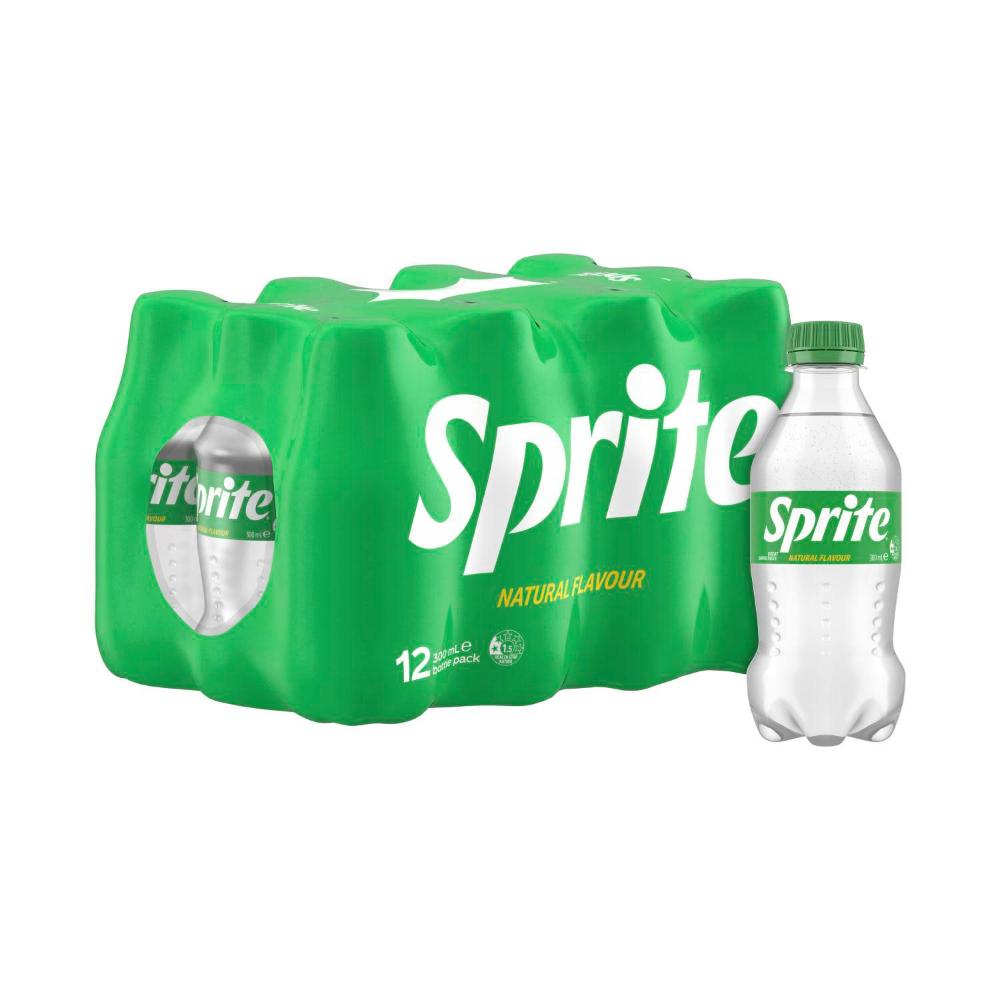 Sprite Lemonade Flavoured Soft Drink 12x300ml | 12 pack