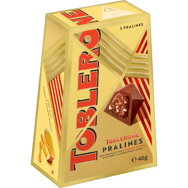 Toblerone Pralines Milk Chocolate Gift Box 45g