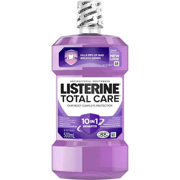 Listerine Total Care Antibacterial Mouthwash 500mL