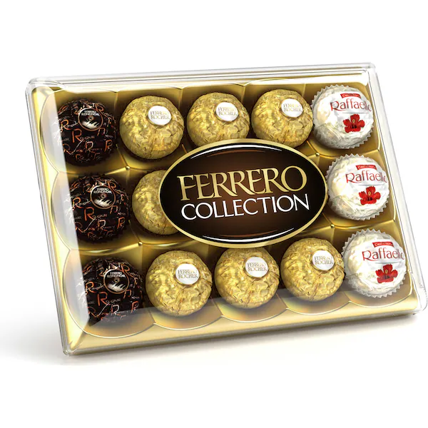 Ferrero Collection Rocher Raffaello Rondnoir Chocolate Gift Box 15 pack