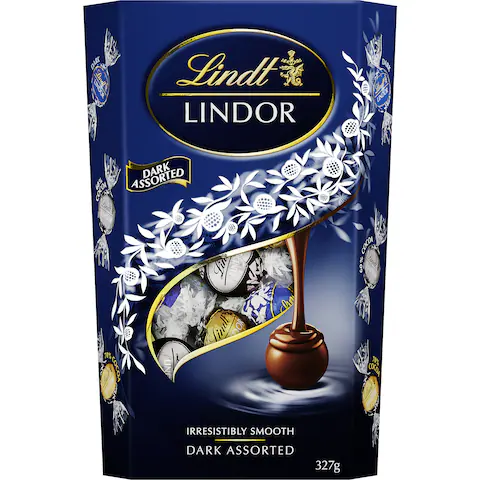 Lindt Lindor Dark Assorted Chocolate Box 327g