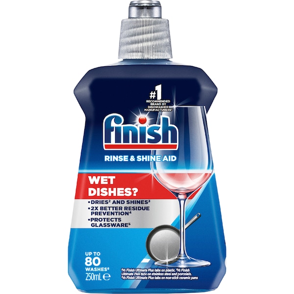 Finish Rinse & Shine Dishwashing Aid 250mL