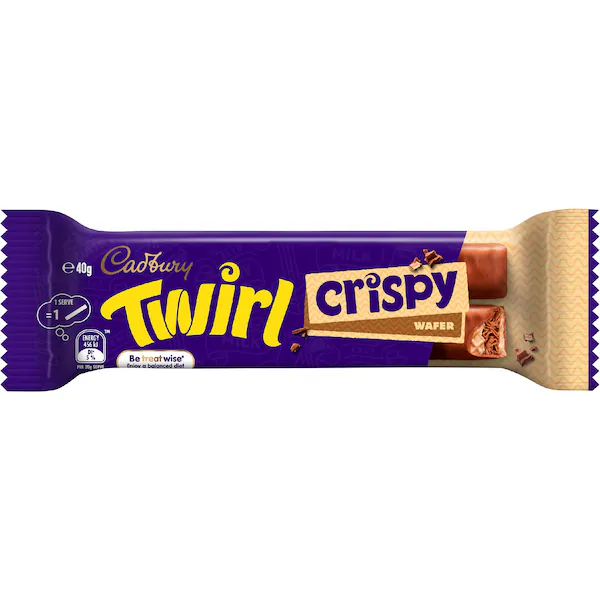 Cadbury Twirl Crispy Wafer Milk Chocolate Bar 40g