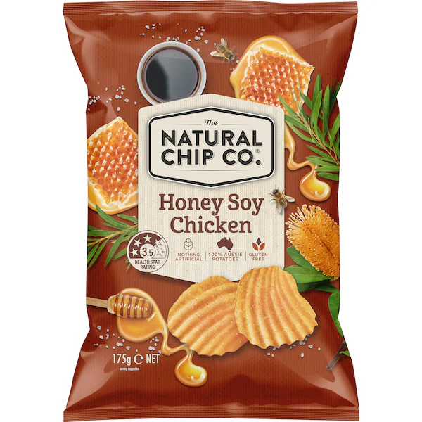 The Natural Chip Co Share Pack Honey Soy Chicken 175g