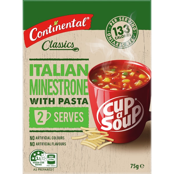 Continental Classics Cup A Soup Italian Minestrone With Pasta 75g