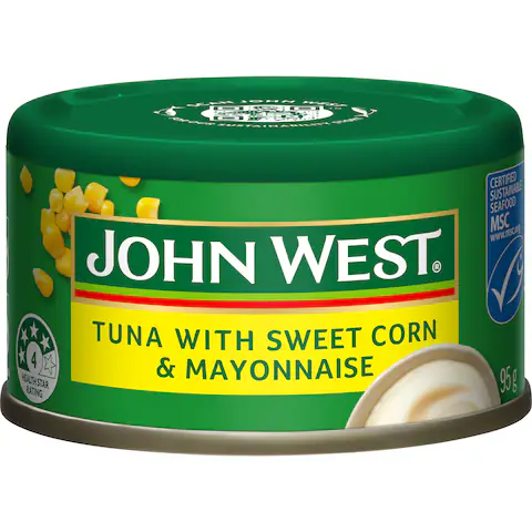 John West Tuna With Sweet Corn & Mayonnaise 95g