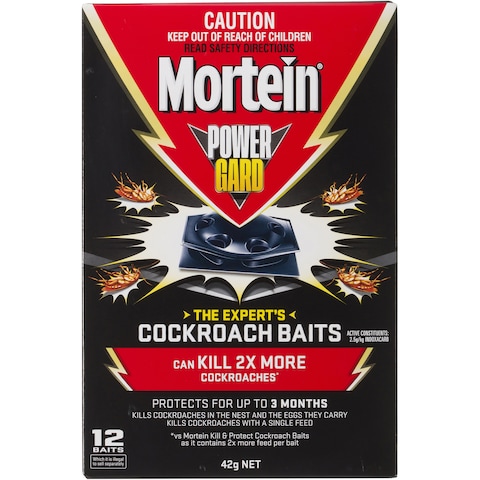 Mortein Powergard Cockroach Baits 12 pack