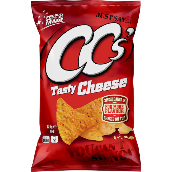 CC's Corn Chips Tasty Cheese 175g