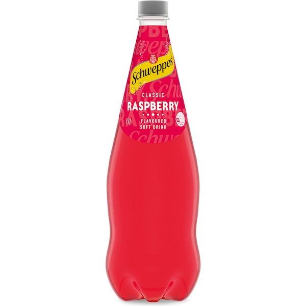 Schweppes Traditional Raspberry Soft Drink Bottle 1.1L