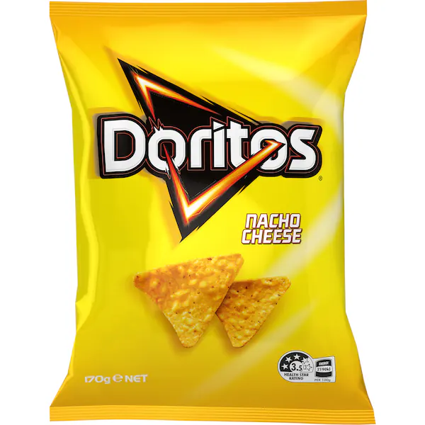 Doritos Corn Chips Nacho Cheese Share Pack 170g