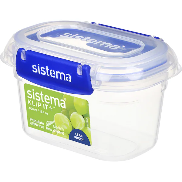 Sistema Klip It Plus Rectangle Food Storage Container 400mL