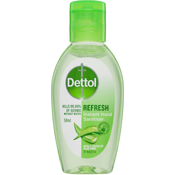 Dettol Liquid Antibacterial Instant Hand Sanitiser Refresh 50mL