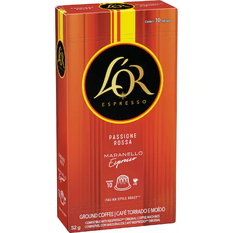 L'Or Passione Espresso Intensity 10 Coffee Pods 10 pack