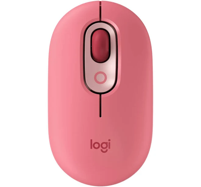 Logitech POP Mouse with Emoji (Heartbreaker Rose)