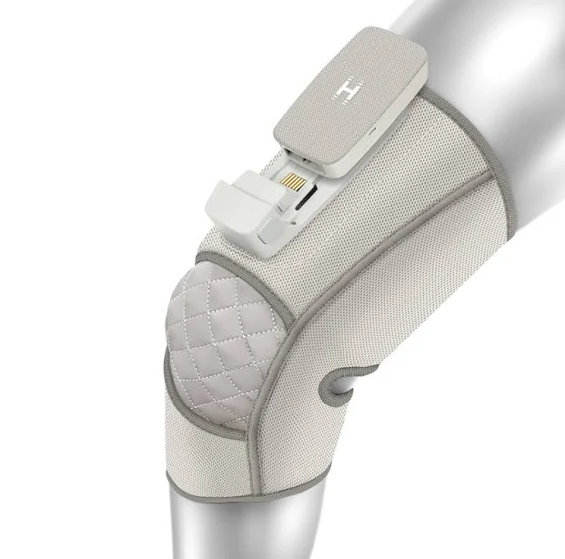 Homedics Modular Knee Compression Wrap + Controller Light Grey