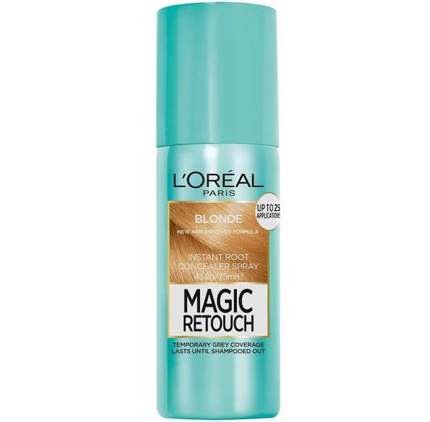 L'Oreal Paris Magic Retouch Temporary Root Concealer Spray - Blonde (Instant Grey Hair Coverage)