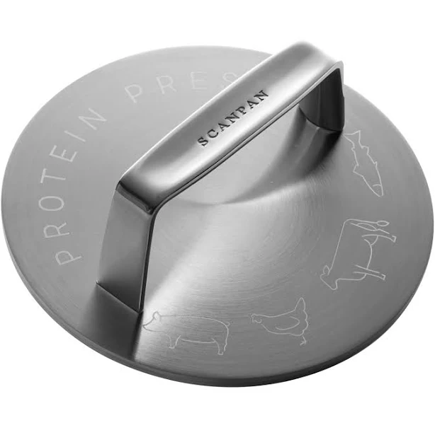 Scanpan Impact Stainless Steel Protein Press, 17cm Wide, 6mm Heavy Gauge Base