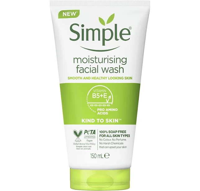 Simple Kind To Skin Facial Wash Moisturising, 150ml