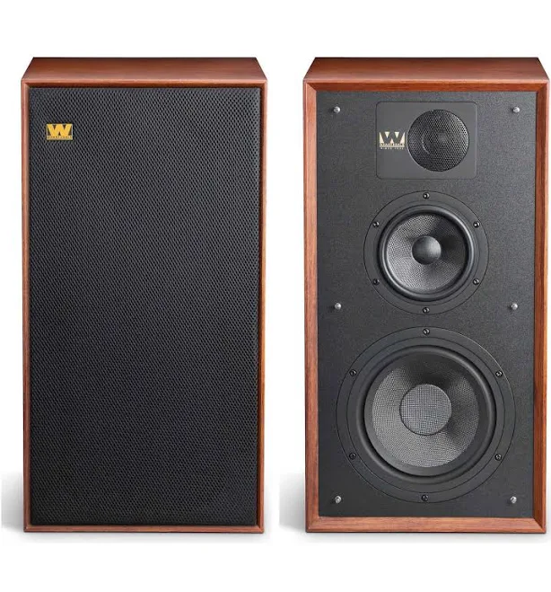 Wharfedale LINTON 85th Loudspeakers with Floor Stands - Pair (Mahogany)