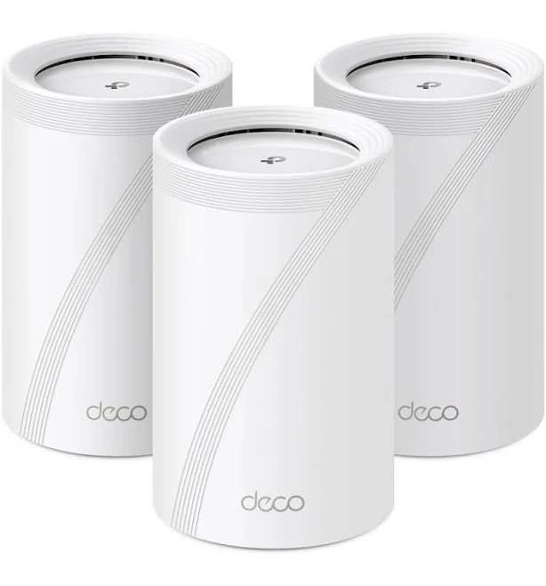 TP-Link Deco BE11000 Tri-Band Whole Home Mesh WiFi 7, up to 11 Gbps, MLO, 320 MHz, 6 GHz Band, Seamless AI Roaming, HomeShield Security, Gaming & Streaming, Smart Home (Deco BE65(2-Pack))