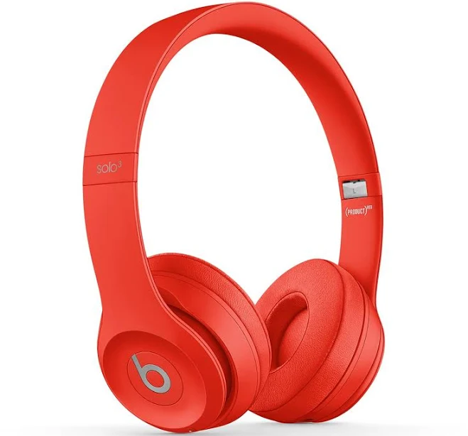 Beats Solo3 Wireless On-Ear Headphones (Citrus Red)