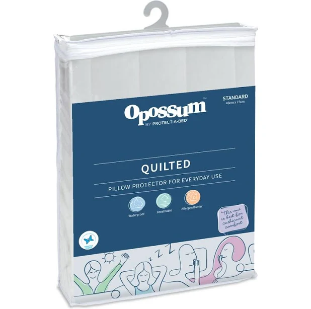 Opossum by Protect-A-Bed Tencel Jersey Waterproof Pillow Protector, Standard Size