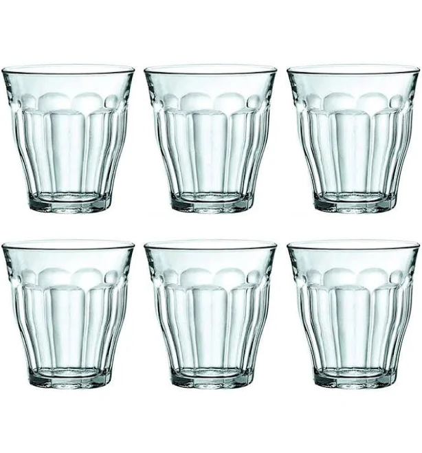 Duralex Picardie Tumbler, Clear, 130 ml Capacity (6 Pieces Set)
