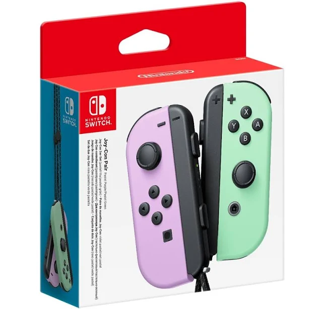 Nintendo Switch Joy-Con Controller Pair Pastel Purple & Pastel Green