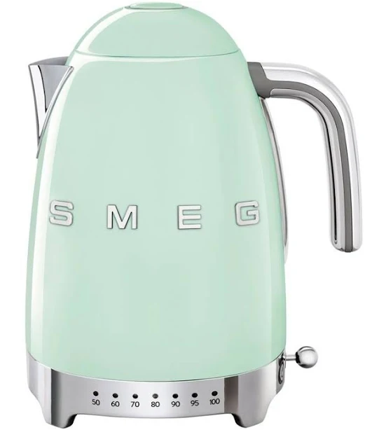 Smeg KLF04 50's Style 1.7L Variable Temperature Kettle (Pastel Green)