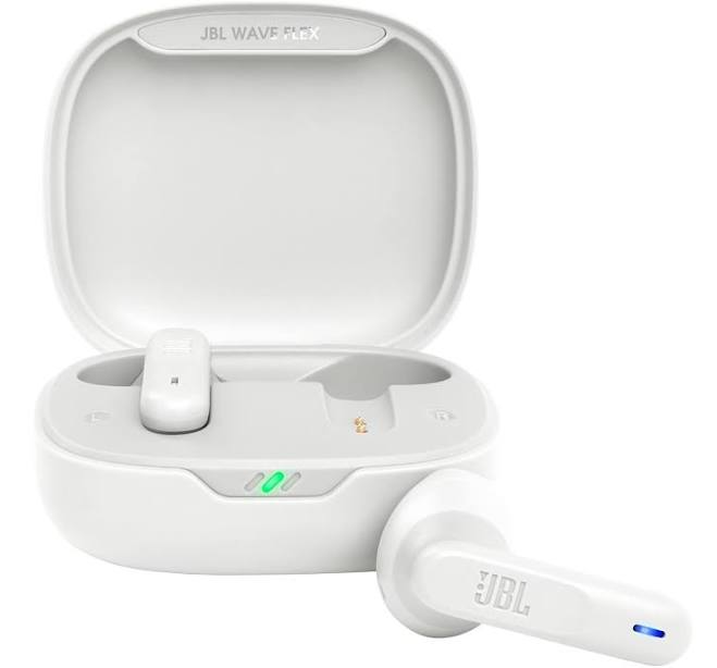 JBL Wave Flex, JBL Deep Bass Sound, Comfortable fit, Up to 32 (8h + 24h) total hours of battery life with speed charging, Stay aware of your surrounding, Hands-free calls with VoiceAware, Mint
