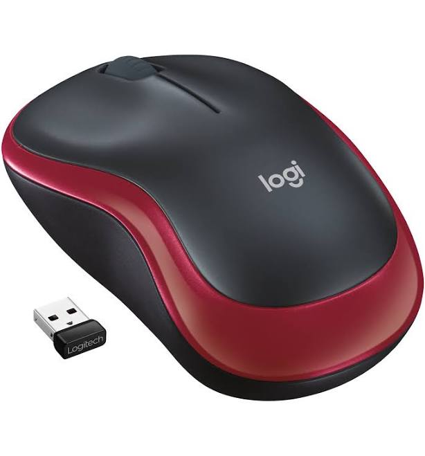 Logitech M185 Wireless Mouse - Red