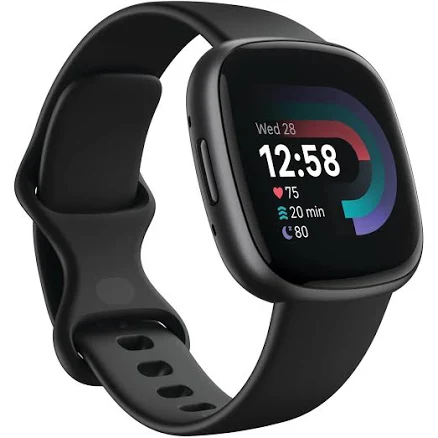 Fitbit Versa 4 - Black/Graphite Aluminium