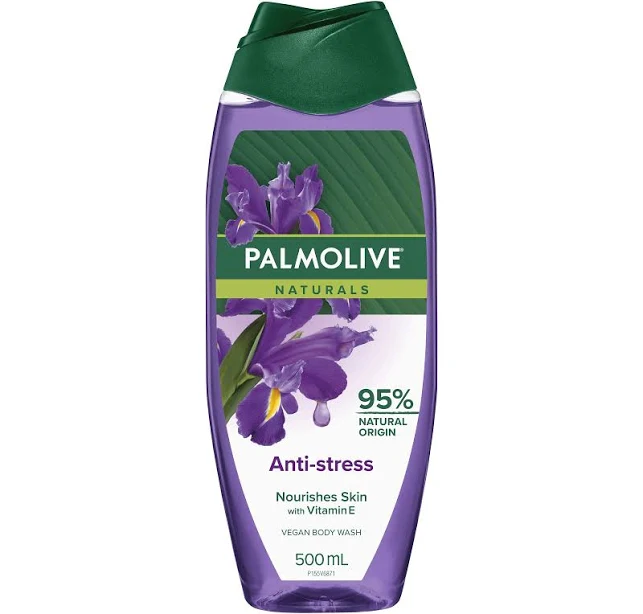 Palmolive Naturals Body Wash, 500mL, Anti-Stress with Ylang Ylang & Iris