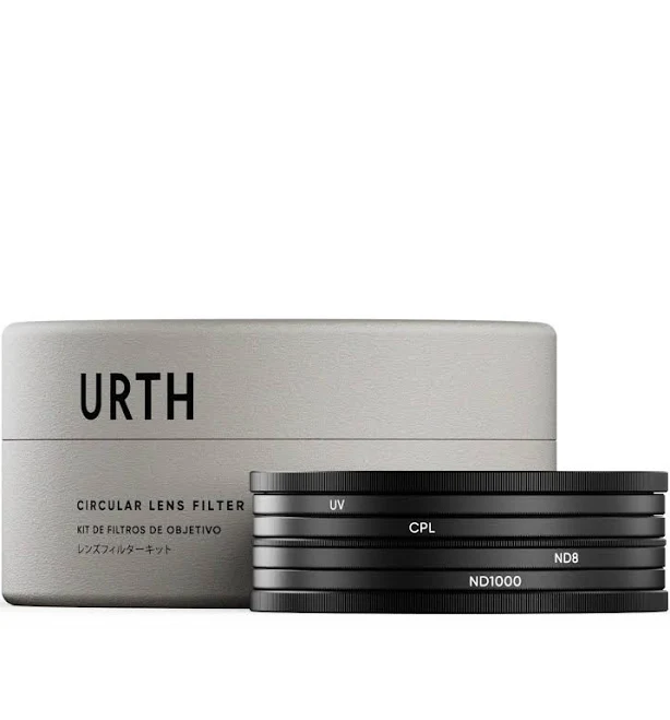 Urth 49mm Magnetic UV, Circular Polarizing (CPL), ND8, ND1000 Lens Filter Kit (Plus+)