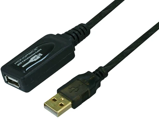Monoprice 32ft USB 2.0 A Male to A Female Active Extension/Repeater Cable for PlayStation, Xbox, Kinect, Oculus VR, USB Flash Drive, Card Reader, Hard Drive, Keyboard, Printer, Camera and More!