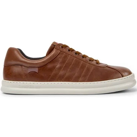 Camper Men's Runner Four Sneaker, Smooth Leather Medium Brown, EU 42/US 9