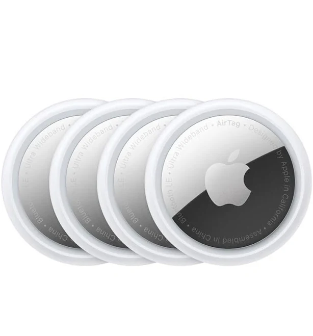 Apple AirTag (4 Pack). Track and find Your Keys, Wallet, Luggage, Backpack and More. Simple one-tap Set up with iPhone or iPad. Replaceable Battery.