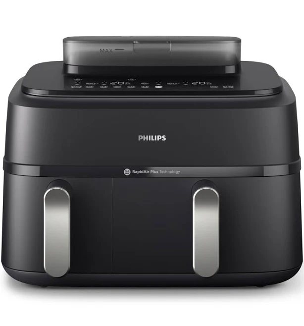 Philips 5000 Series 9 Litre XXL Dual Basket Steam Airfryer Black