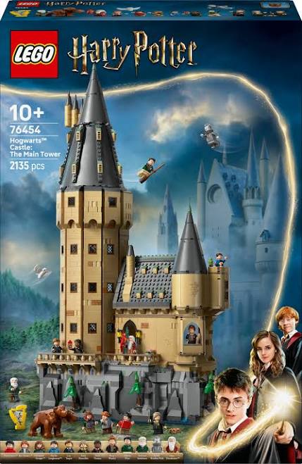 LEGO® Harry Potter™ Hogwarts™ Castle: The Main Tower (2135 pcs) Toy Castle Set with 12 Minifigures, Flying Key & Wizard Chess, Wizarding World Buildable Playset for Girls, Boys & Fans 76454