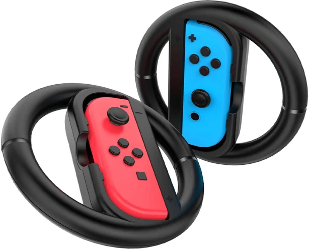PowerWave Powerwave Switch Joy Con Wheel Twin Pack for Nintendo Switch ...
