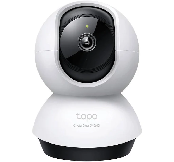 Tapo TP-Link AI Smart Home Security Wi-Fi Camera, Baby Monitor, 3MP, Motion Detection, Notifications, Night Vision, Two-Way Audio, SD Card Slot up to 512GB, Local Storage, No Hub Required (Tapo C110)