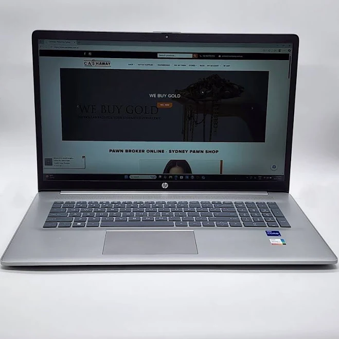 HP 17.3" Laptop, FHD Display, Intel Core i7 1355U Processor, 16GB RAM, 512GB SSD, Intel Iris Graphics, Windows 11 Home, 2.08 kg, Natural Silver, 9T0L0PA