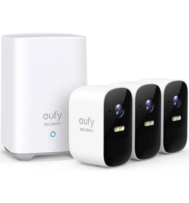 eufy Security eufyCam 2C Pro 2K Wireless Home Security System (3 Pack)