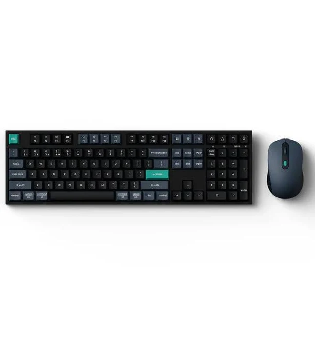 Keychron Silent B36 Wireless Keyboard and BM25 Mouse Combo, 2.4 GHz/Bluetooth 5.2/ Wireless, Full Size Keyboard Compact Mouse Combo for macOS/Windows/Linux